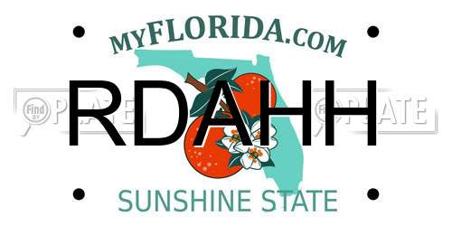RDAHH Florida License Plate