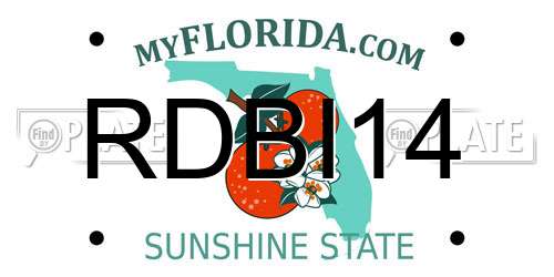 RDBI14 Florida License Plate