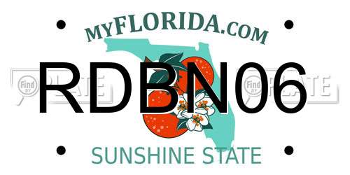 RDBN06 Florida License Plate