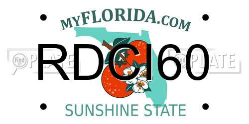 RDCI60 Florida License Plate
