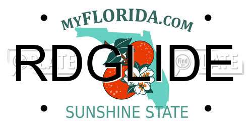 RDGLIDE Florida License Plate