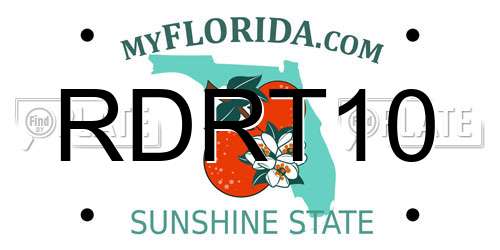 RDRT10 Florida License Plate