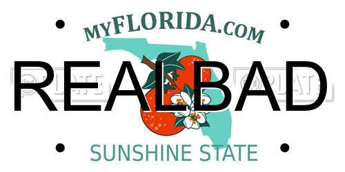 REALBAD Florida License Plate