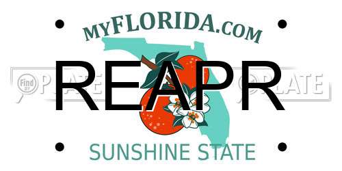 REAPR Florida License Plate