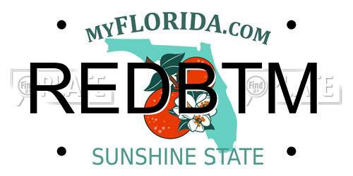 REDBTM Florida License Plate
