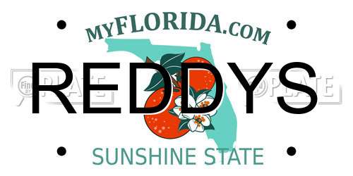 REDDYS Florida License Plate