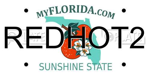 REDHOT2 Florida License Plate
