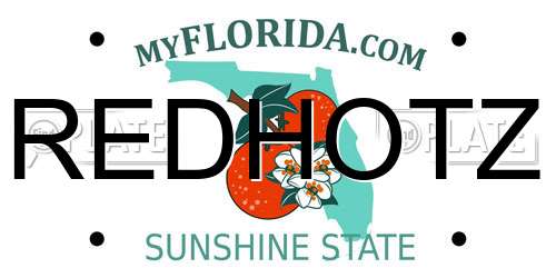 REDHOTZ Florida License Plate