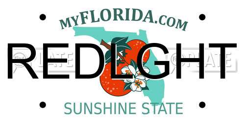REDLGHT Florida License Plate