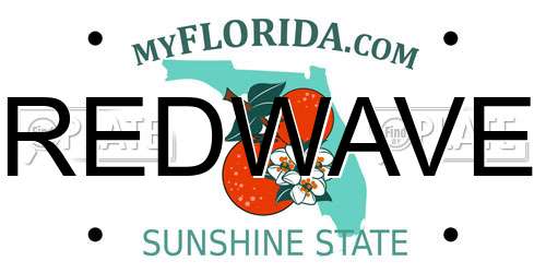 REDWAVE Florida License Plate