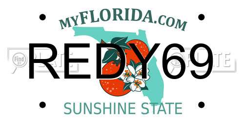 REDY69 Florida License Plate