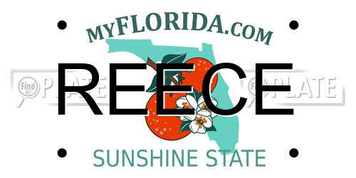 REECE Florida License Plate