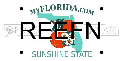 REEFN Florida License Plate