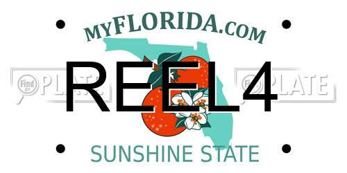 REEL4 Florida License Plate