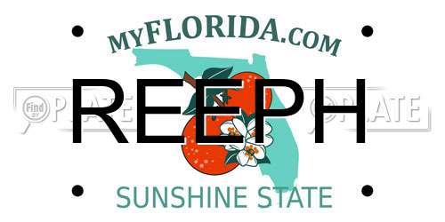 REEPH Florida License Plate