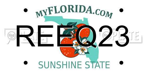 REEQ23 Florida License Plate