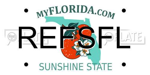 REFSFL Florida License Plate