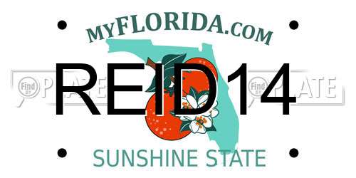 REID14 Florida License Plate