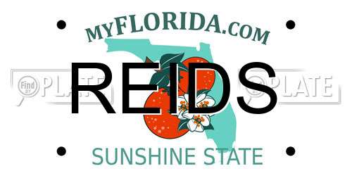 REIDS Florida License Plate