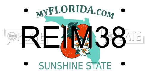 REIM38 Florida License Plate