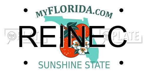 REINEC Florida License Plate