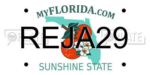 REJA29 Florida License Plate