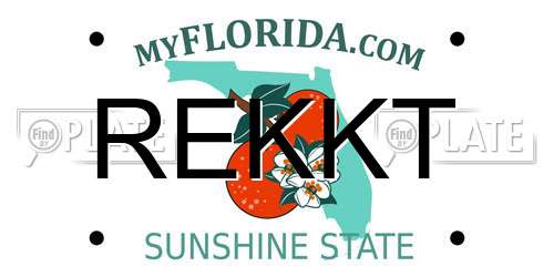 REKKT Florida License Plate