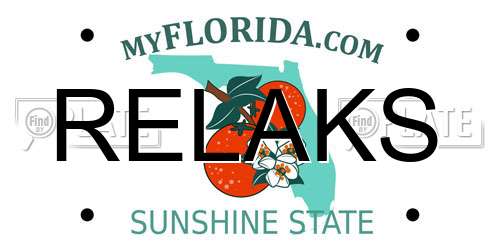 RELAKS Florida License Plate