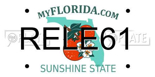 RELE61 Florida License Plate