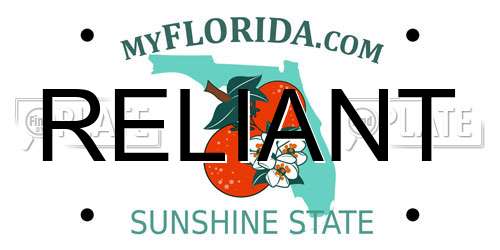 RELIANT Florida License Plate