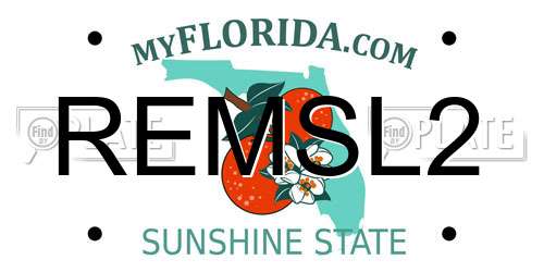 REMSL2 Florida License Plate