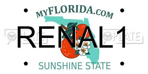 RENAL1 Florida License Plate