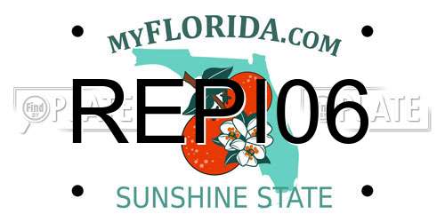 REPI06 Florida License Plate