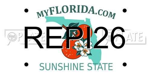 REPI26 Florida License Plate