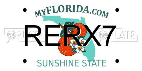 RERX7 Florida License Plate