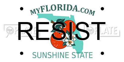 RESIST Florida License Plate