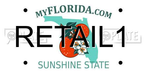 RETAIL1 Florida License Plate