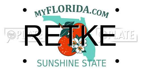 RETKE Florida License Plate