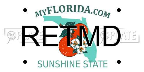 RETMD Florida License Plate