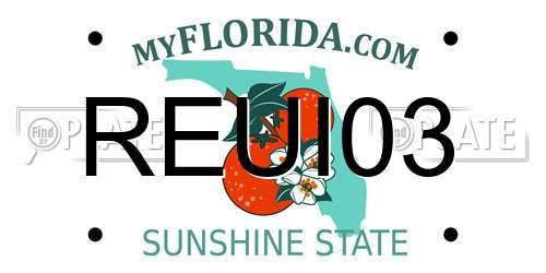 REUI03 Florida License Plate