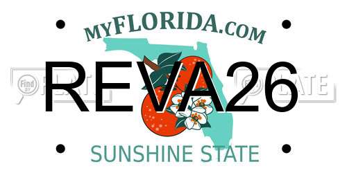 REVA26 Florida License Plate