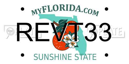 REVT33 Florida License Plate