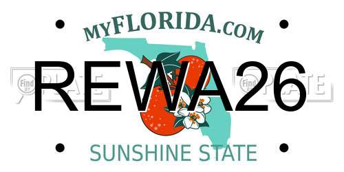 REWA26 Florida License Plate