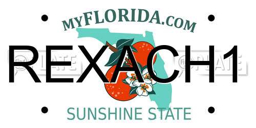 REXACH1 Florida License Plate