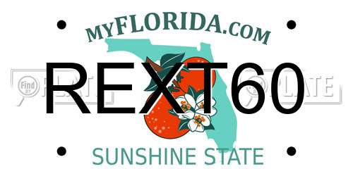 REXT60 Florida License Plate