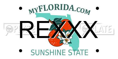 REXXX Florida License Plate