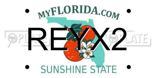 REYX2 Florida License Plate