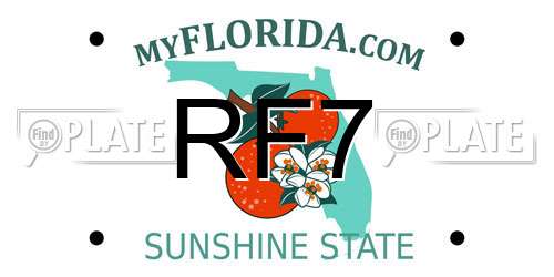 RF7 Florida License Plate