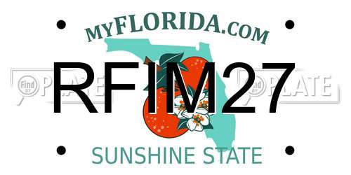 RFIM27 Florida License Plate