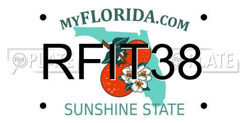 RFIT38 Florida License Plate